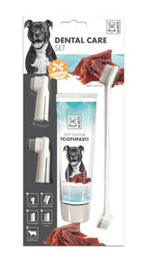 M-PETS DENTAL CARE SET FOR DOGS
 - BEEF FLAVOUR