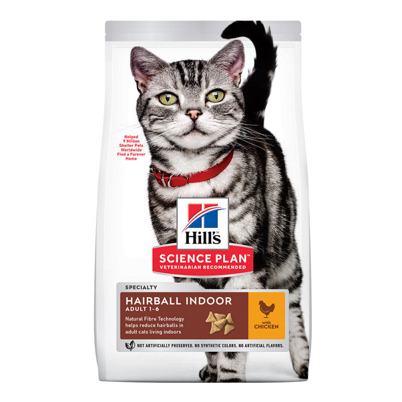 HILLS ADULT 1-6 HAIRBALL INDOOR DRY CAT FOOD