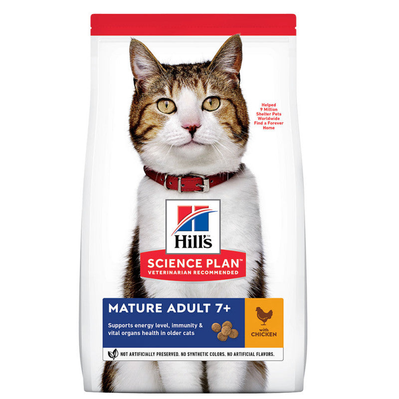 Hill's Mature Dry Cat Food - Chicken
