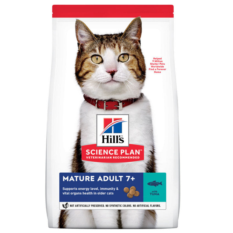 Hill's Mature Dry Cat Food - Tuna